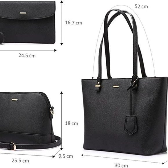 New  3pcs Purse Set   Handbags for Women Shoulder Bags Tote Satchel - Picture 4 of 12